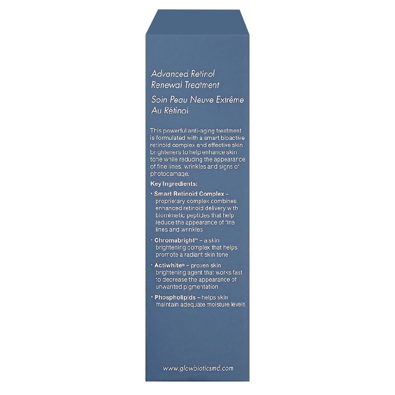 GlowBiotics Probiotics Advanced Retinol Renewal Anti-Aging Treatment For Face And Neck 30ml