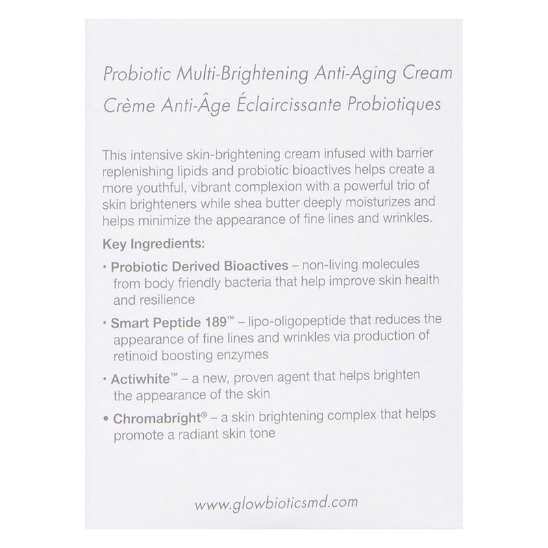 GlowBiotics Probiotic Multi-Brightening Anti-Aging Cream For Dry and Normal Skin 50ml