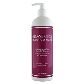 GlowBiotics Probiotic Nourishing Gel to Oil Face Cleanser For Dry, Normal & Sensitive Skin 473ml