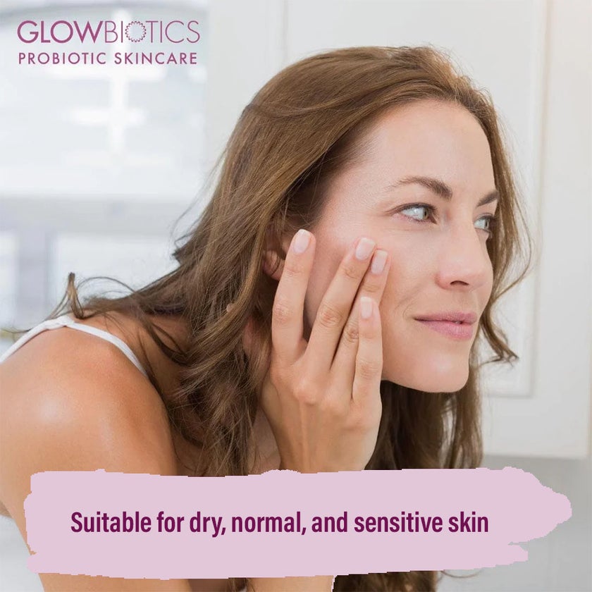 GlowBiotics Probiotic Nourishing Gel to Oil Face Cleanser For Dry, Normal & Sensitive Skin 473ml