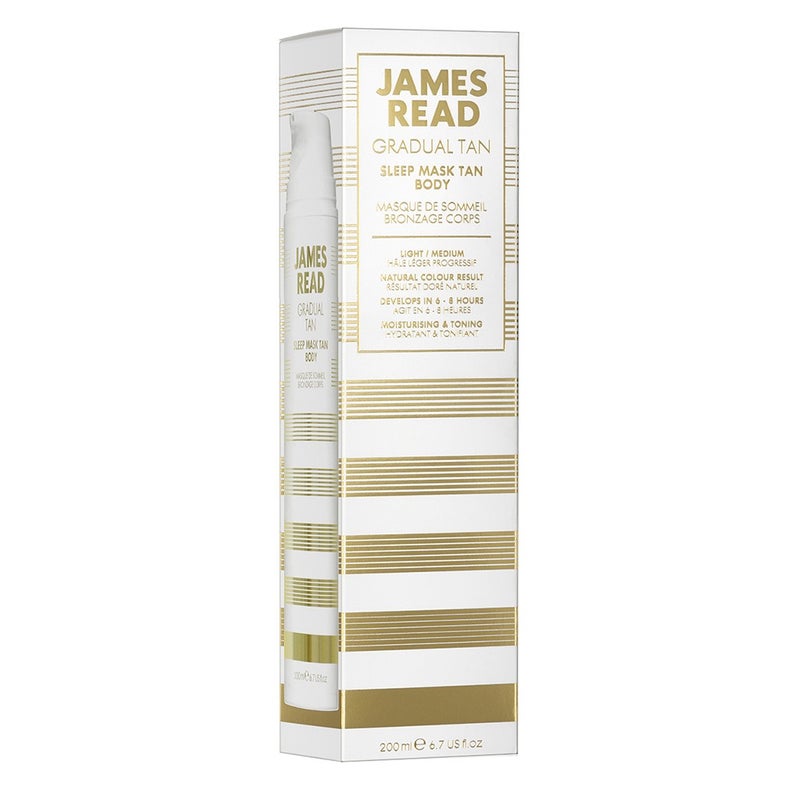 James Read Gradual Sleep Mask Tan For Overnight Body Self Tanning Gel 200ml