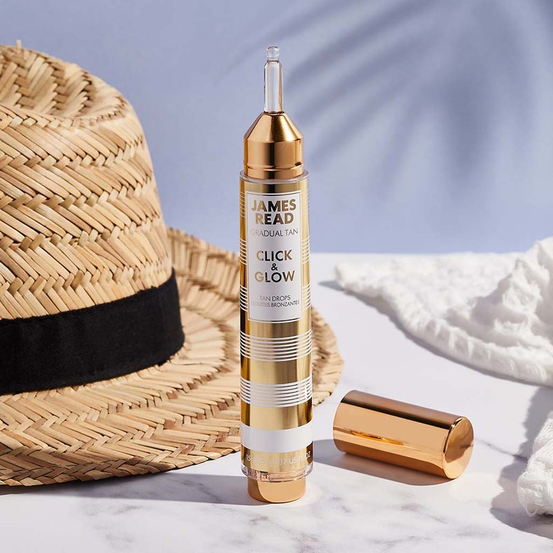 James Read Click & Glow Gradual Face Tanning Gel Drops 15ml