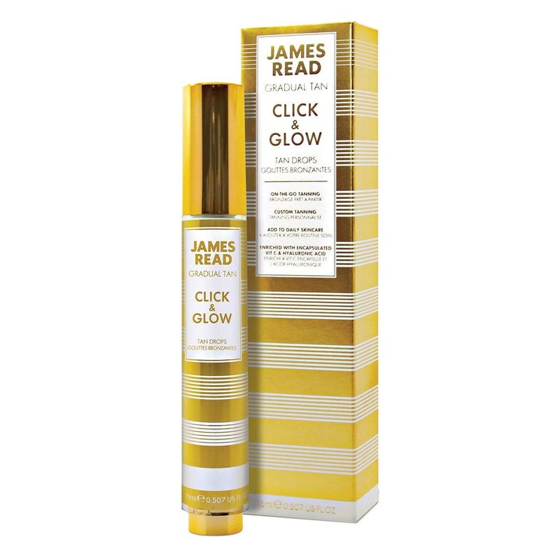 James Read Click & Glow Gradual Face Tanning Gel Drops 15ml