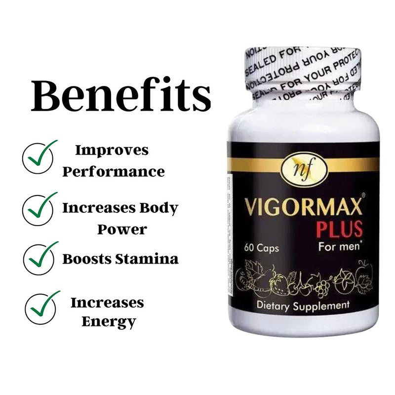 Natural Fervor Vigormax Plus Performance Enhancing Capsules For Men, Pack of 60's