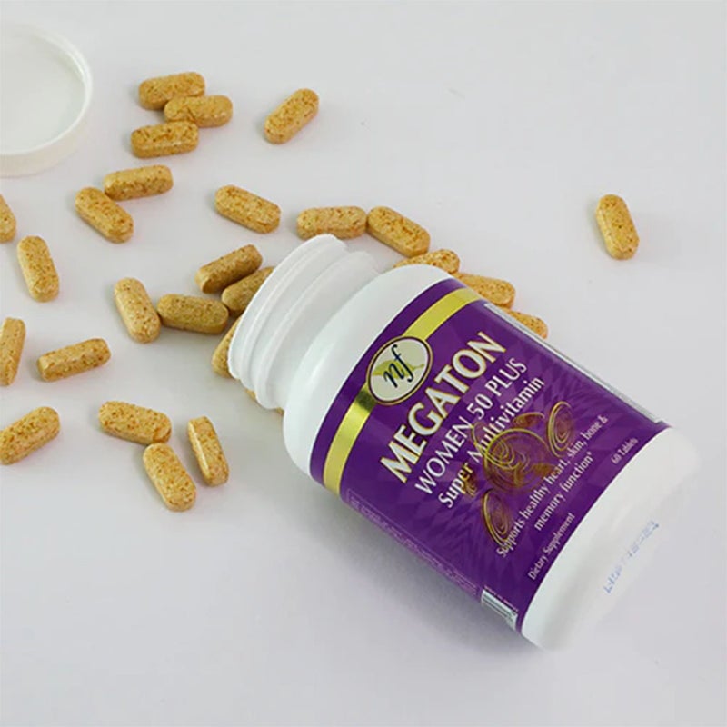 Natural Fervor Megaton Women 50 Plus Super Multivitamin Tablets, Pack of 60's
