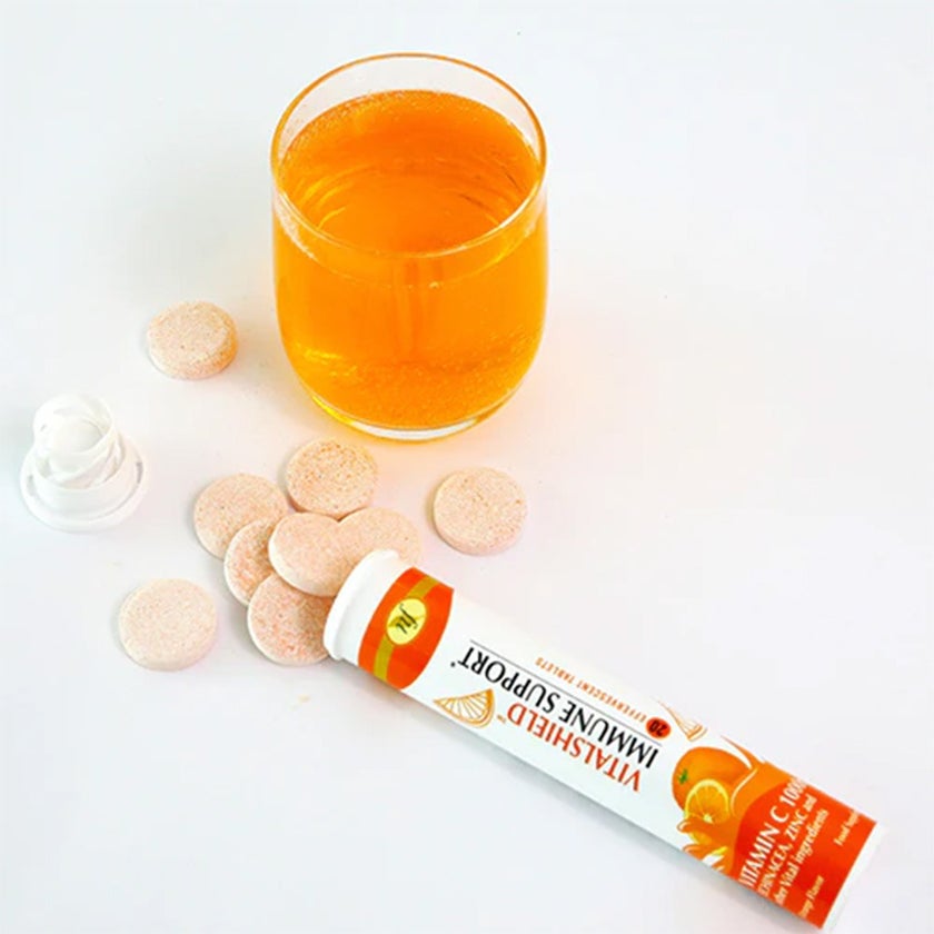 Natural Fervor Vitalshield Immune Support Effervescent Tablets, Pack of 20's