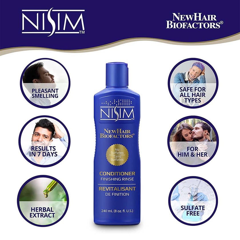 Nisim NewHair Biofactors Finishing Rinse Sulfate Free Conditioner 240ml