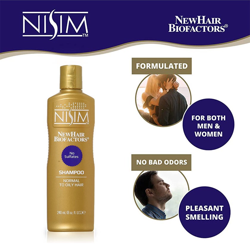 Nisim NewHair Biofactors Sulphate Free Shampoo For Normal To Oily Hair 240ml