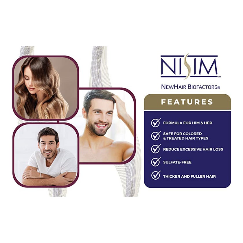 Nisim NewHair Biofactors Sulphate Free Shampoo For Normal To Dry Hair 240ml