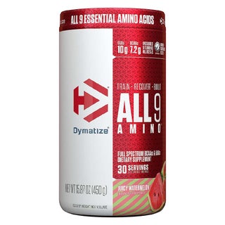 Dymatize All 9 Amino Full Spectrum BCAAs & EAAs Sports Supplement For Recovery, Juicy Watermelon 450g
