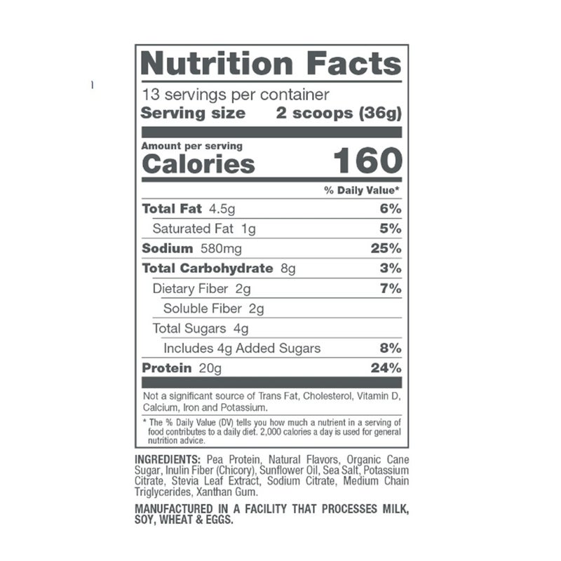 Naturade Plant-Based Nutritional Shake Powder, Vanilla Flavor, 13 Servings - 468g