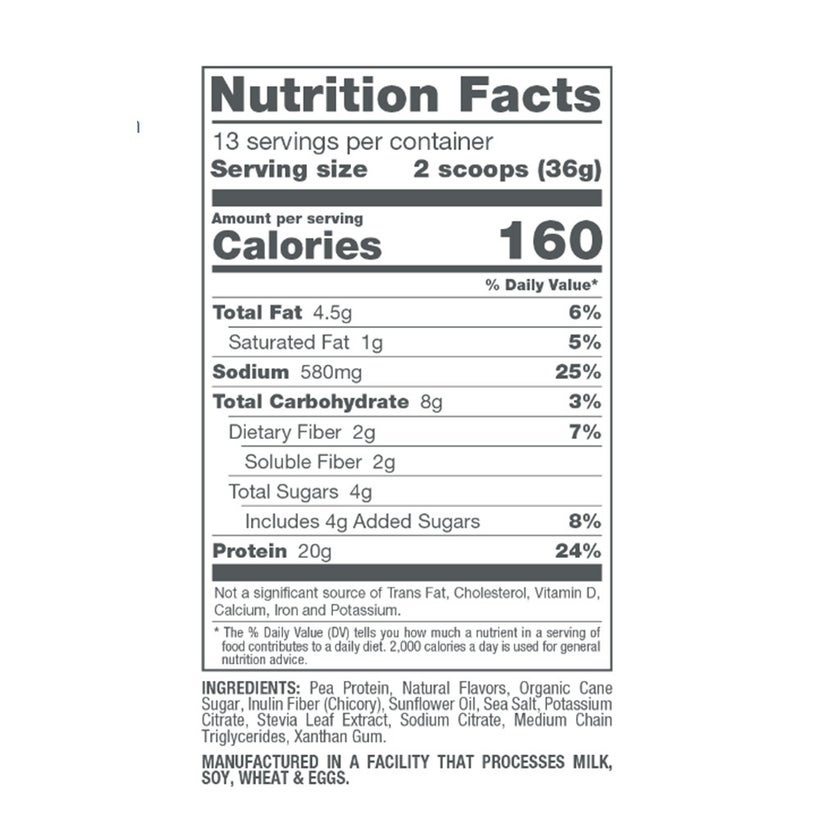 Naturade Plant-Based Nutritional Shake Powder, Vanilla Flavor, 13 Servings - 468g