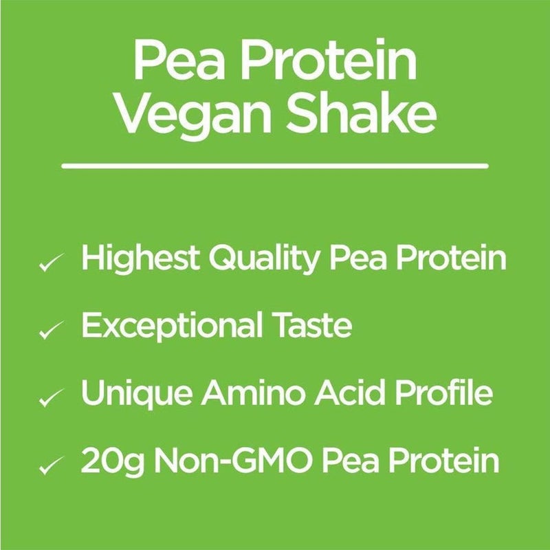 Naturade Pea Protein Vegan Shake Plant Based Protein Powder, Vanilla Flavor, 12 Servings - 444g