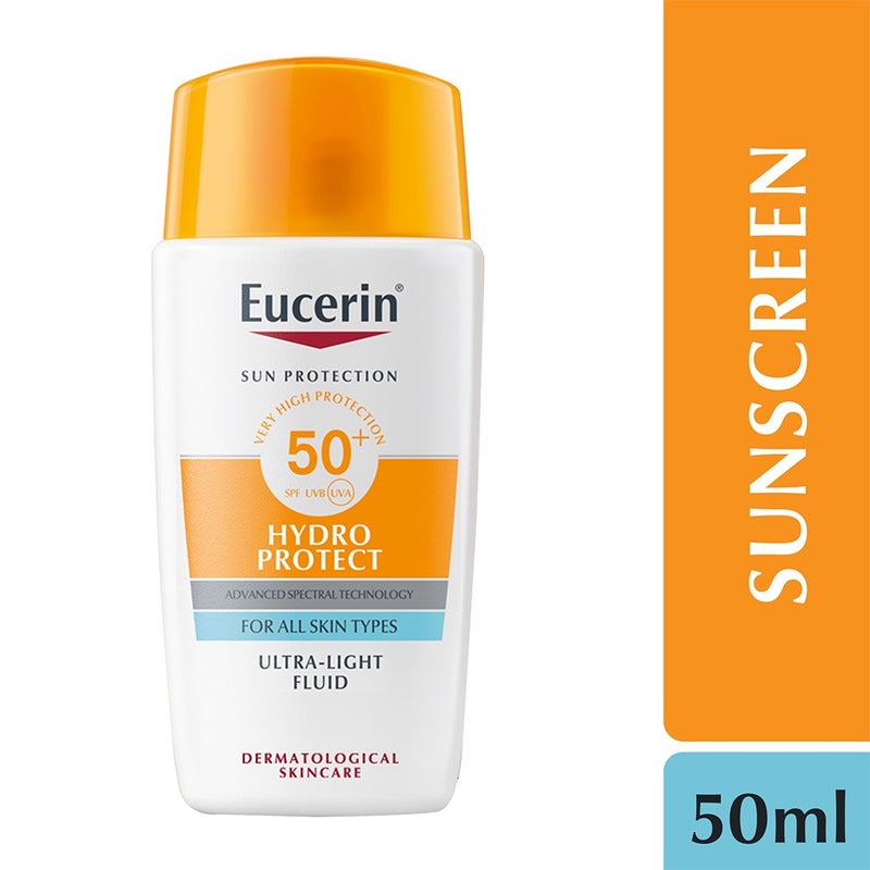 Eucerin Sun Face Hydro Protect SPF 50+ Ultra Light Fluid Sunscreen 50ml