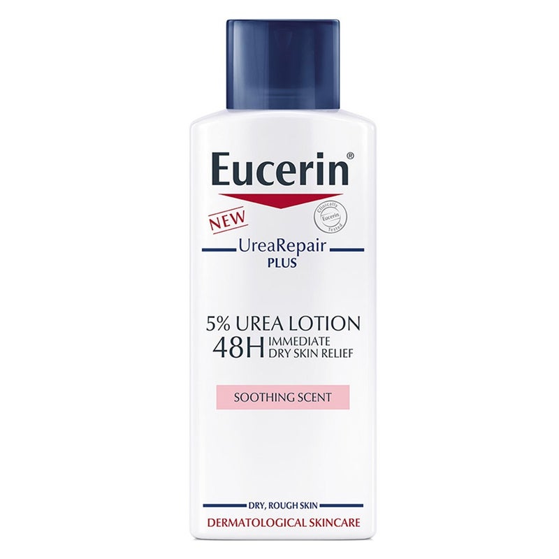 Eucerin Urea Repair Plus 5% Urea Lotion With Soothing Scent For 48Hour Dry & Rough Skin Relief 250ml