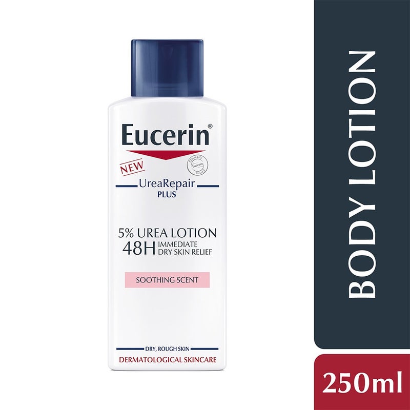 Eucerin Urea Repair Plus 5% Urea Lotion With Soothing Scent For 48Hour Dry & Rough Skin Relief 250ml