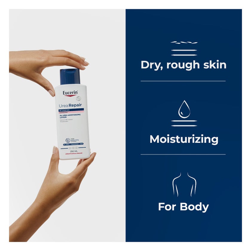 Eucerin Urea Repair Plus 5% Urea Moisturizing Lotion For Dry & Rough Skin 250ml
