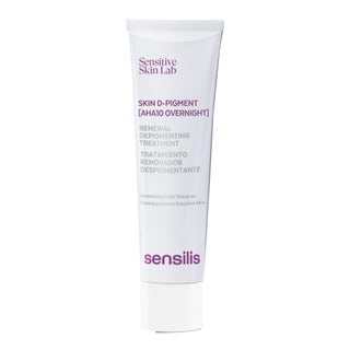 Sensitive Skin Lab Sensilis Skin D-Pigment AHA10 Overnight Renewal Depigmenting Treatment Cream 30ml