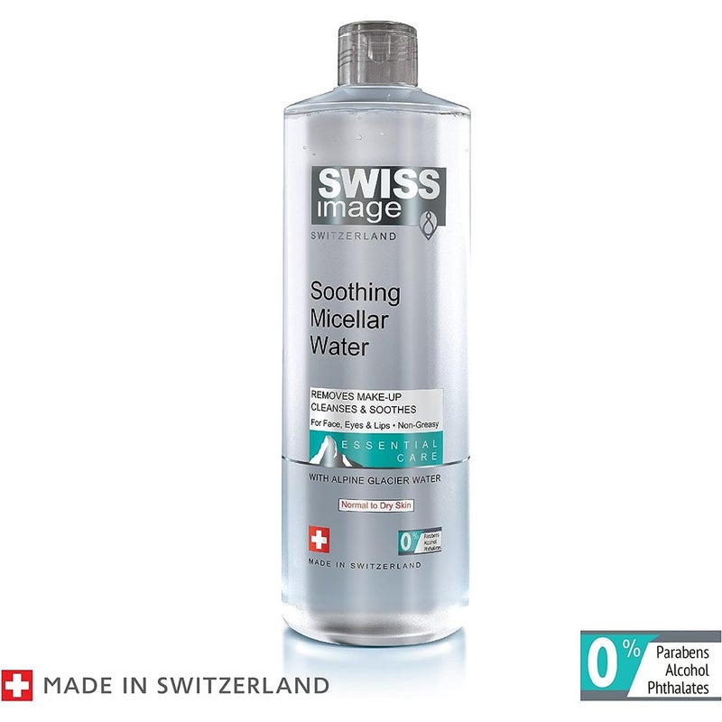Swiss Image Essential Care Soothing Micellar Water For Normal To Dry Skin Types 400ml