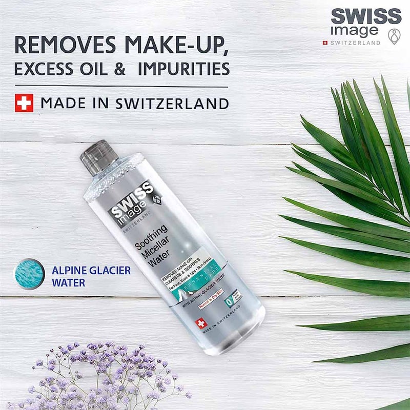Swiss Image Essential Care Soothing Micellar Water For Normal To Dry Skin Types 400ml