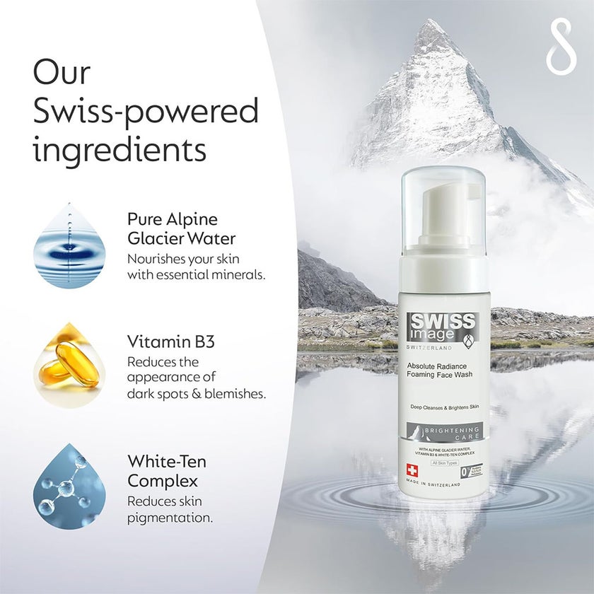 Swiss Image Brightening Care Absolute Radiance Foaming Face Wash For All Skin Types 150ml