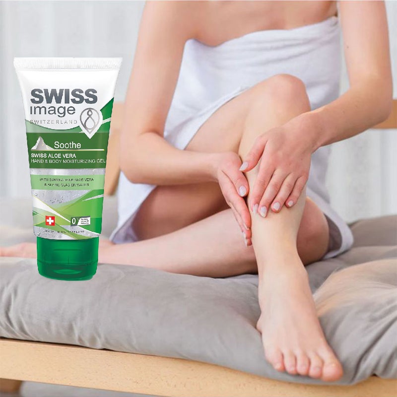 Swiss Image Soothe Swiss Aloe Vera Hand & Body Moisturizing Gel For All Skin Types 75ml