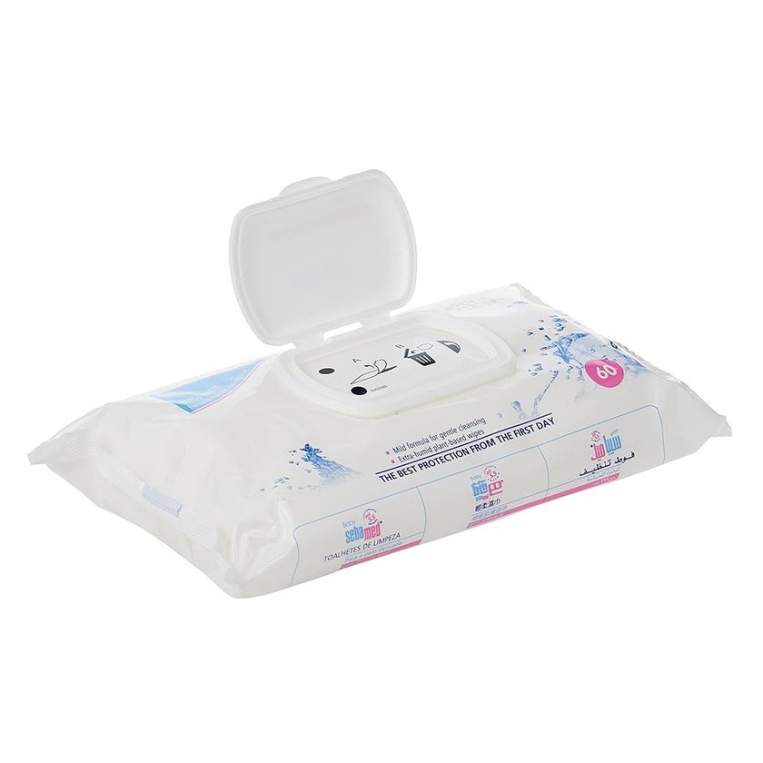 Sebamed Baby Cleansing Wipes With 99% Water For Delicate Skin, Pack of 60's