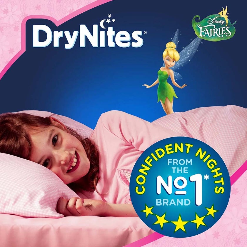 Huggies DryNites Pyjama Pants, 3-5 Years, 16-23Kg, Bed Wetting Diapers For Girls, Jumbo Pack of 16's