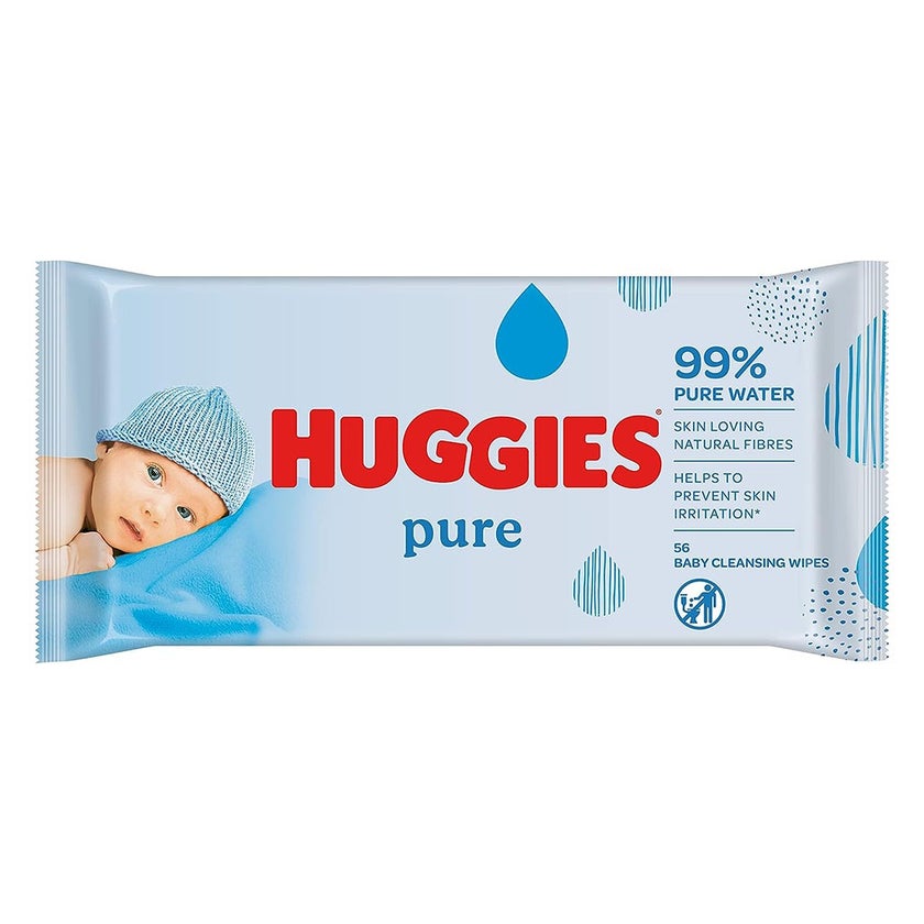 Huggies Pure Cleansing Baby Wet Wipes, Promo Pack of 224's