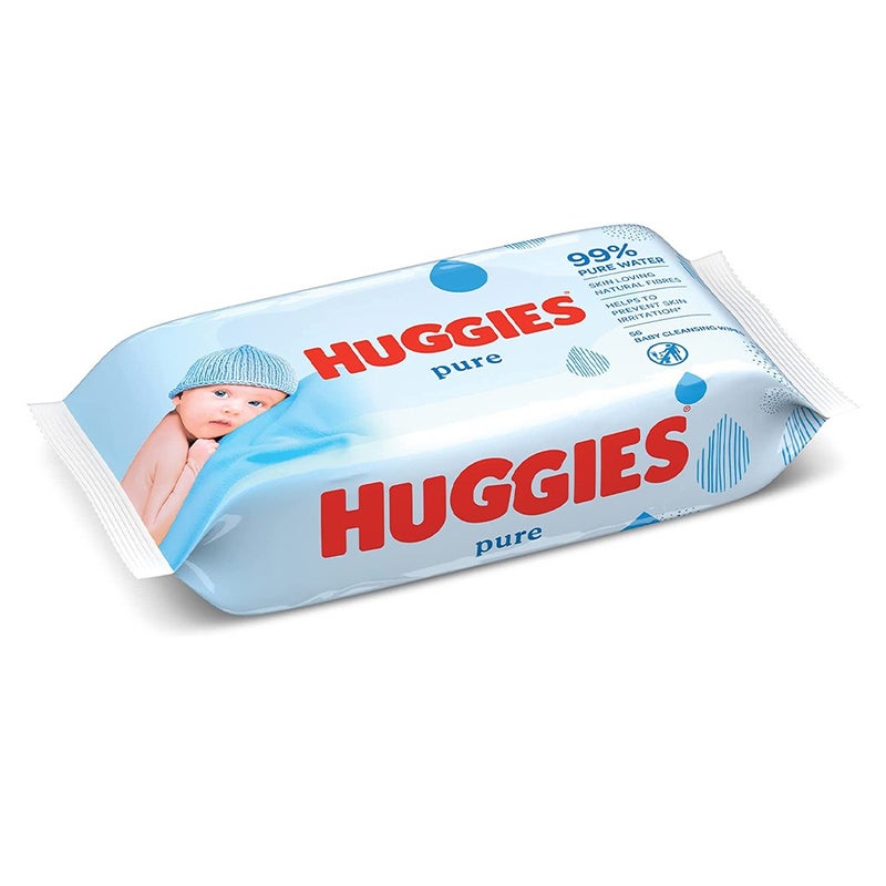 Huggies Pure Cleansing Baby Wet Wipes, Promo Pack of 224's