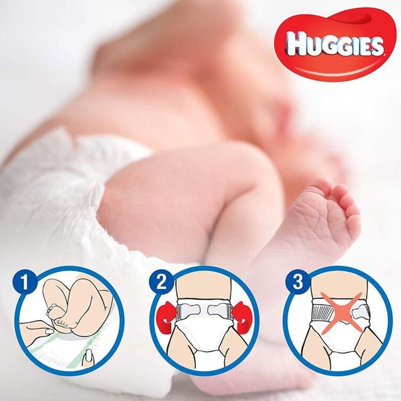Huggies Extra Care Baby Diapers, Size 4+, For 10 -16kg Baby, Promo Pack of 2 x 38's