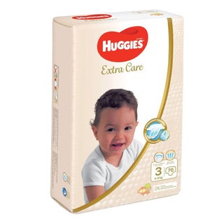 Huggies Extra Care Baby Diapers, Size 3, For 4 - 9kg Baby, Pack of 76's