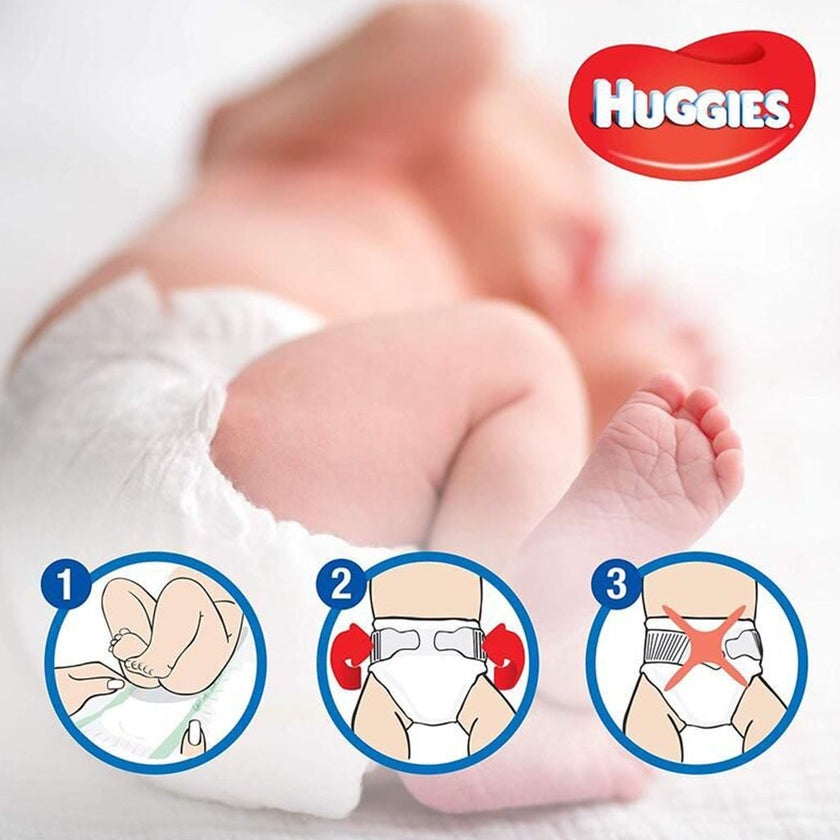 Huggies Extra Care Baby Diapers, Size 4, For 8-14Kg, Promo Jumbo Pack of 2 x 68's