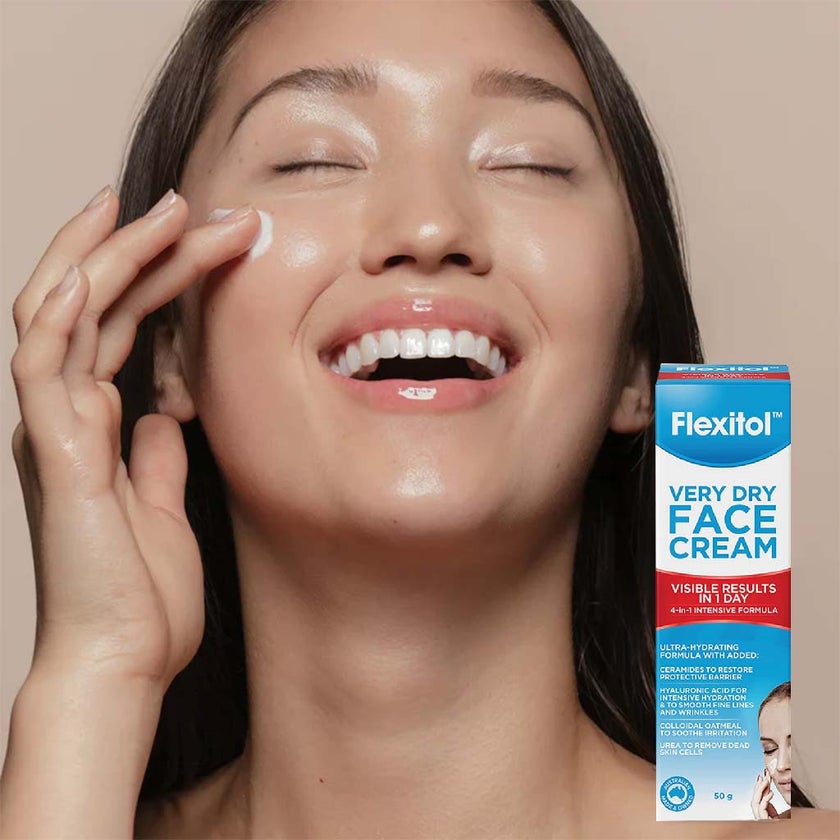 Flexitol Very Dry Skin Face Cream For Severely Dry, Cracked & Itchy Skin 50g 