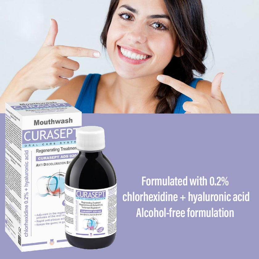 Curasept Oral Care System Regenerating Treatment Curasept ADS 020 Mouth Wash 200ml