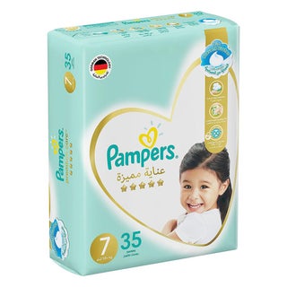 Pampers Premium Care Baby Diapers, Size 7, 18+Kg, Pack of 35's