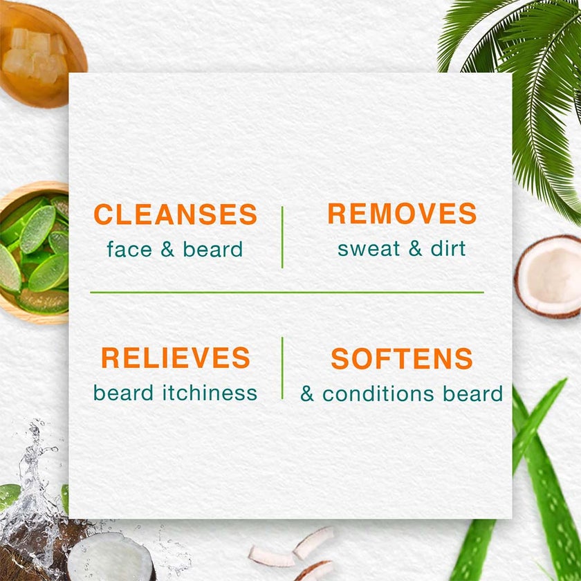 Himalaya Men’s Face & Beard Wash With Coconut Water & Aloe Vera 80ml