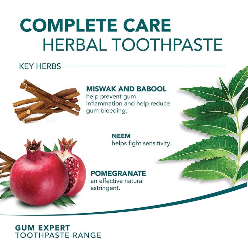 Himalaya Gum Expert Complete Care Paraben-Free Herbal Toothpaste 100ml, Pack of 3's