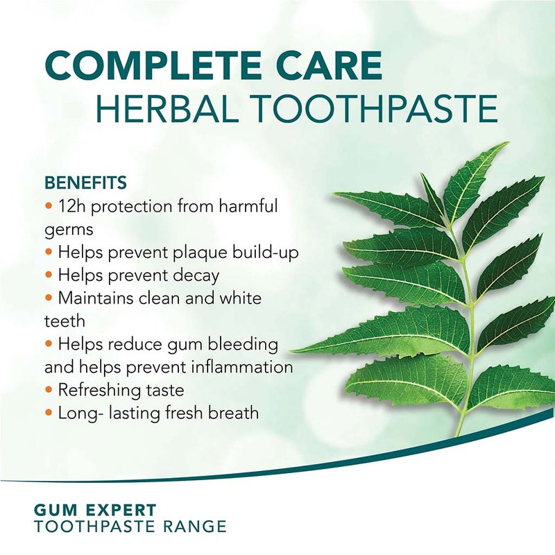 Himalaya Gum Expert Complete Care Paraben-Free Herbal Toothpaste 100ml, Pack of 3's