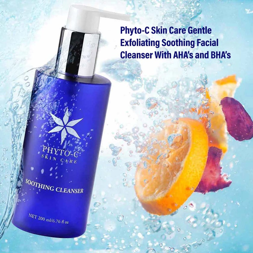 Phyto-C Skin Care Gentle Exfoliating Soothing Facial Cleanser With AHA’s and BHA’s 200ml