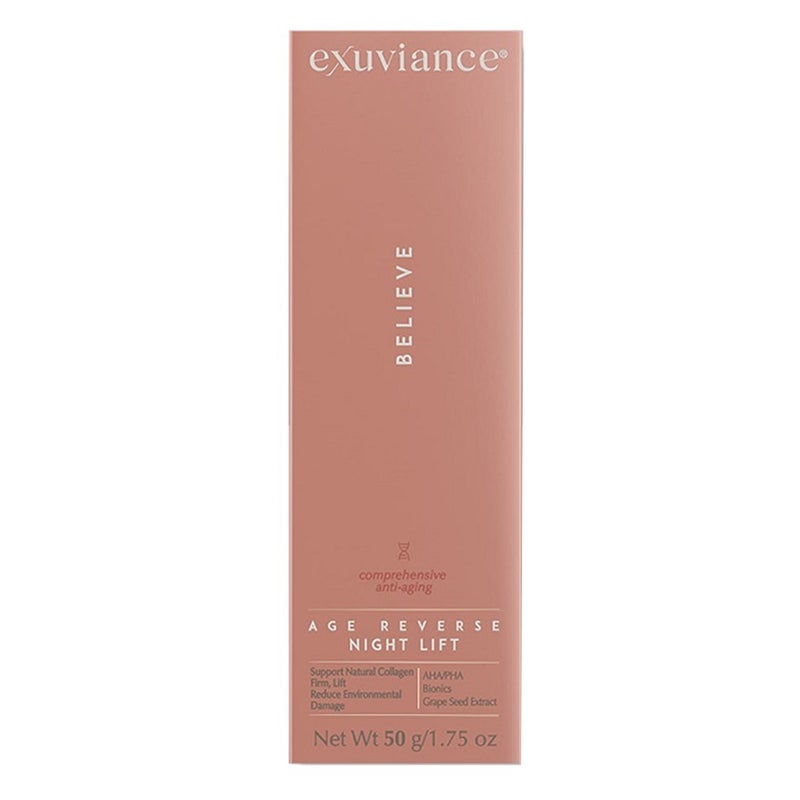 Exuviance Age Reverse Night Lift Comprehensive Anti-Aging Face Cream With AHA, PHA & Peptides 50g