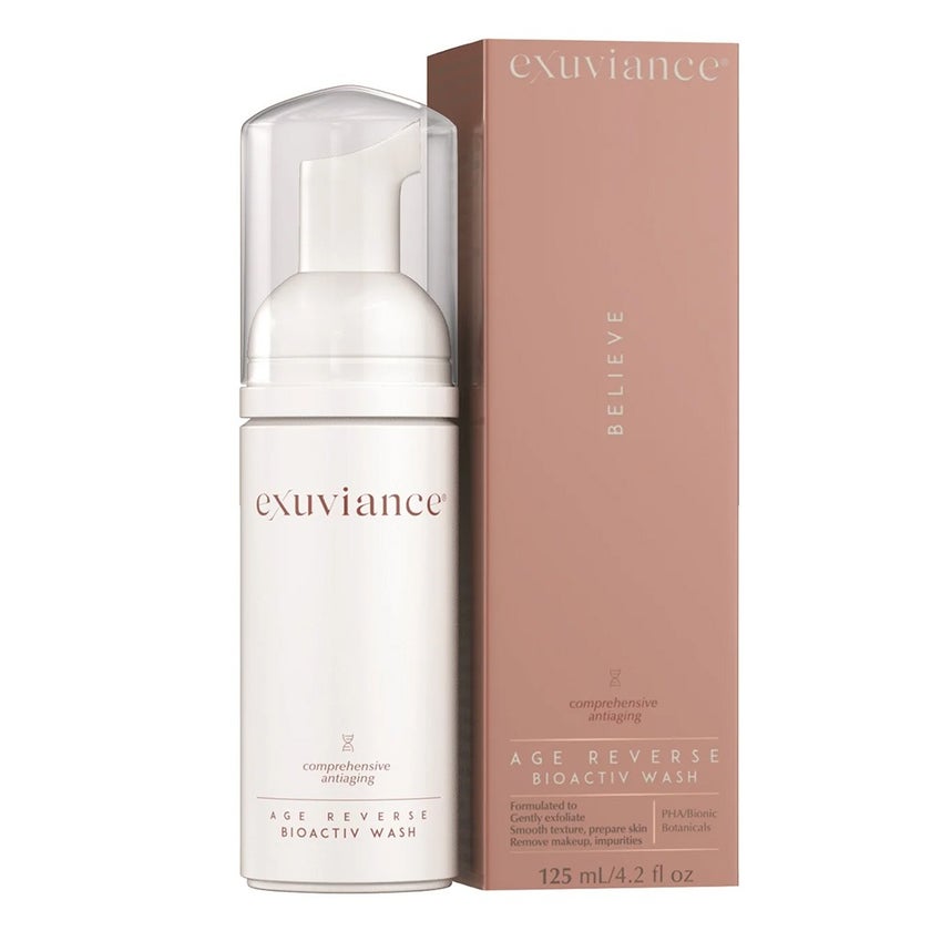 Exuviance Age Reverse Bioactiv Wash Comprehensive Anti-Aging Foaming PHA Facial Cleanser 125ml