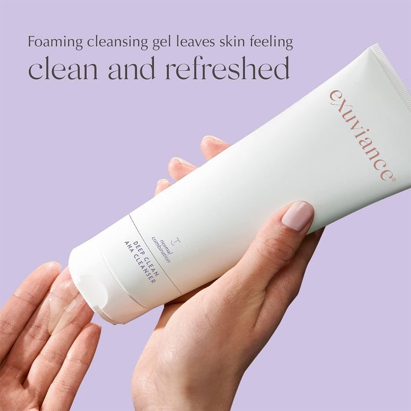 Exuviance Deep Clean AHA Soap-Free Foaming Cleanser For Normal To Combination Skin Types 212ml
