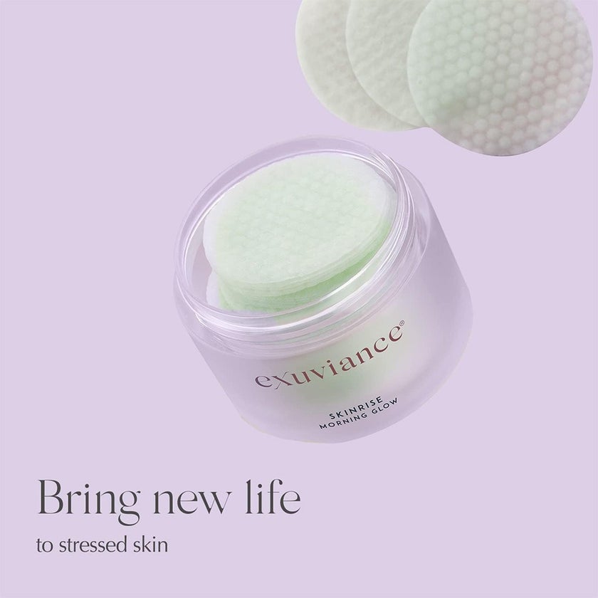 Exuviance SkinRise Morning Glow Gentle Exfoliator Pads, Pack of 36's