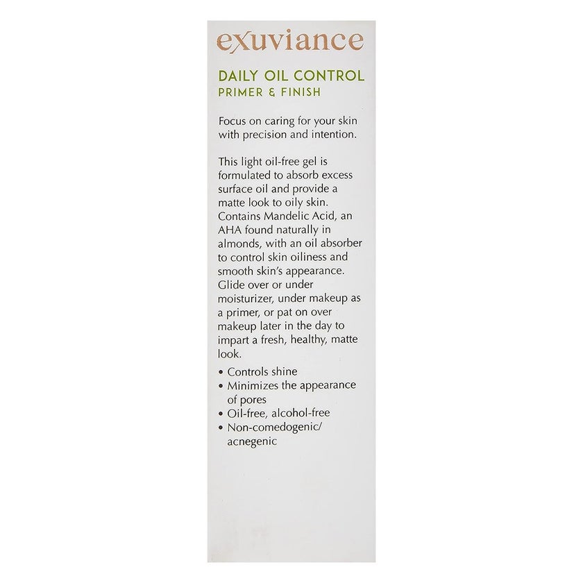 Exuviance Daily Oil Control Face Primer & Matte Finish AHA/PHA Gel For Oily & Acne-Prone Skin 30g