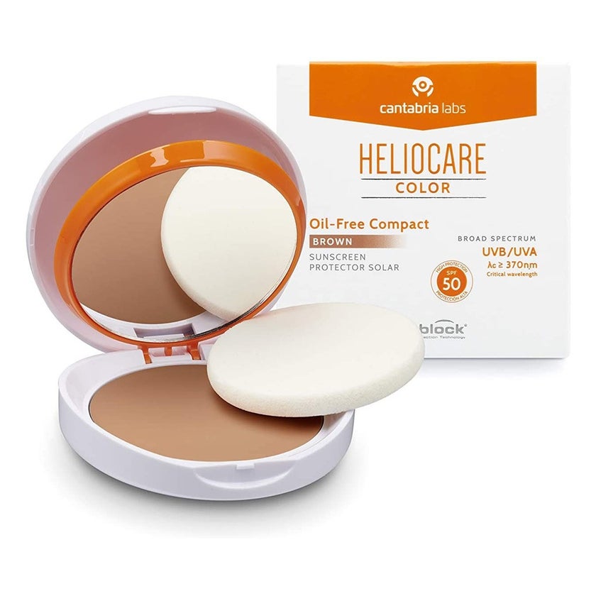 Heliocare Color Oil-Free Compact With Broad Spectrum Sunscreen SPF50 - Brown 10g