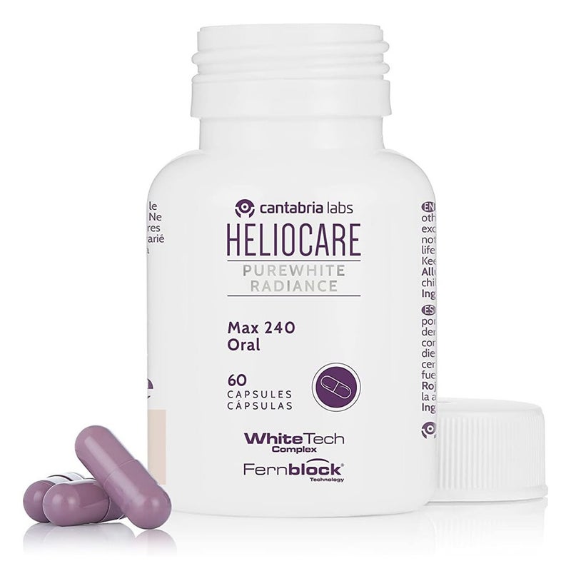 Heliocare Purewhite Radiance Max 240 Oral Capsules With White Tech Complex, Pack of 60's