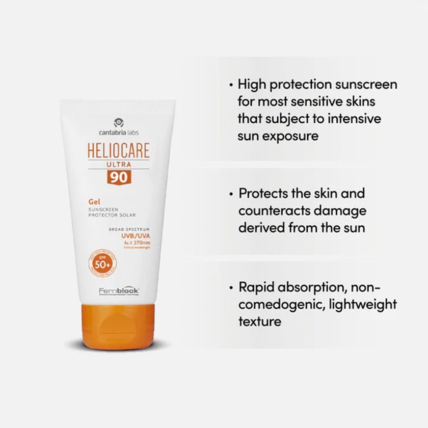 Heliocare Ultra Gel Broad Spectrum Sunscreen With SPF90 50ml