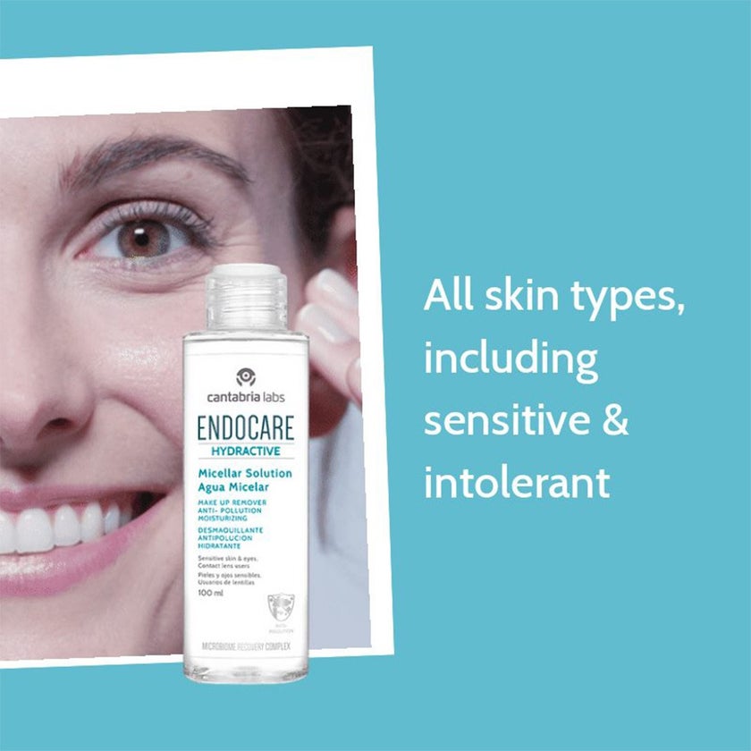 Endocare Hydractive Moisturizing Make-up Remover Micelar Solution For All Skin Types 100ml