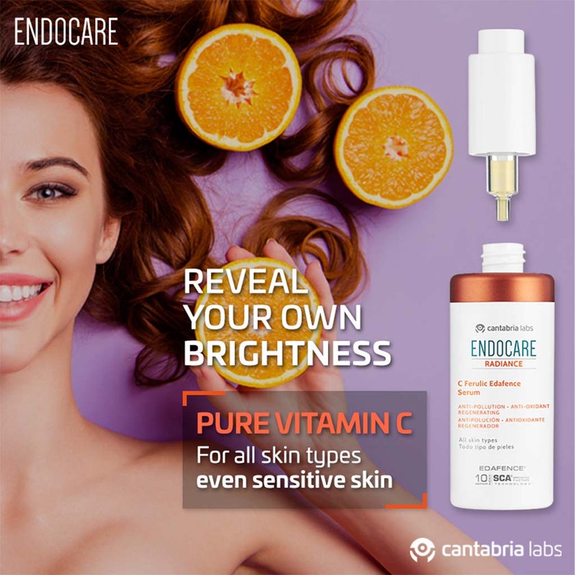 Endocare Radiance C Ferulic Edafence Anti-oxidant Anti-pollution Regenertaing Face Serum For All Skin Types 30ml